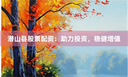 潜山县股票配资：助力投资，稳健增值